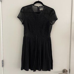 Revolve Bless'ed are the Meek Black Mesh Top Dress